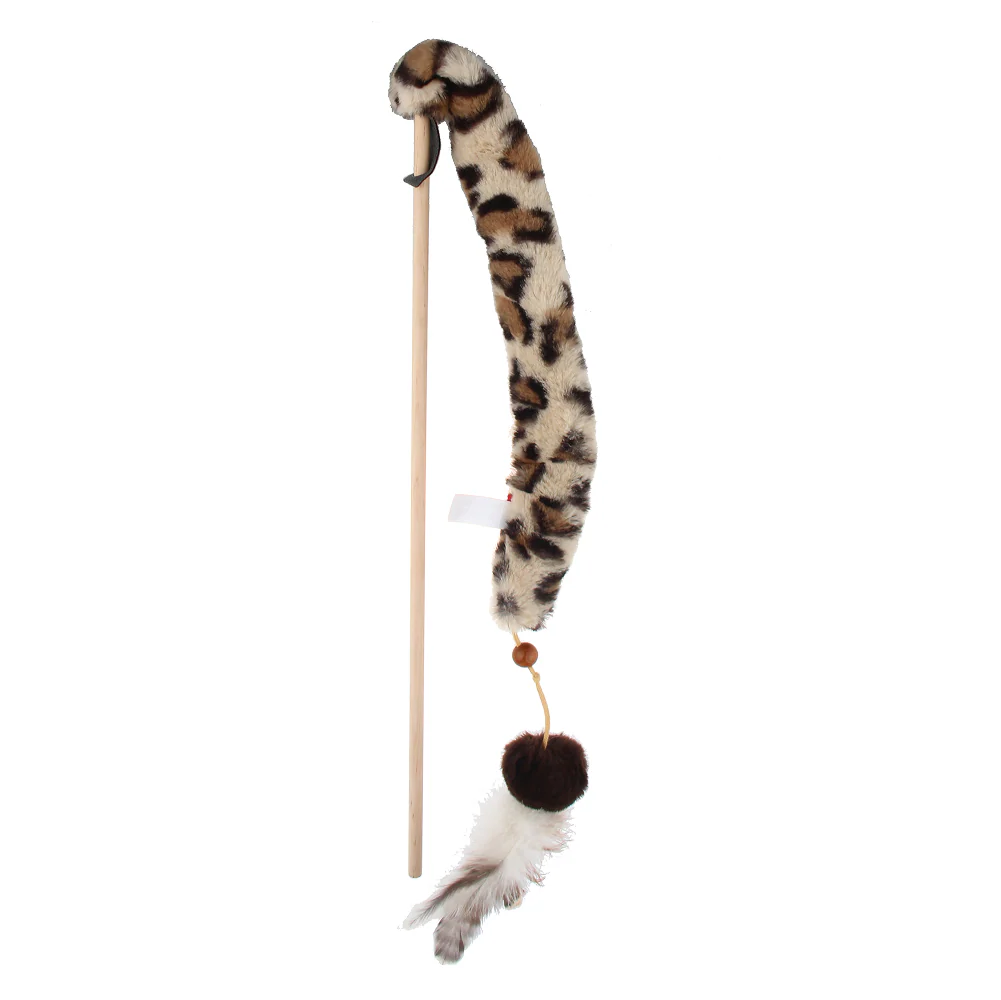 GiGwi Feather Teaser Eco Line Plush Tail Toy for Cats - Image 12