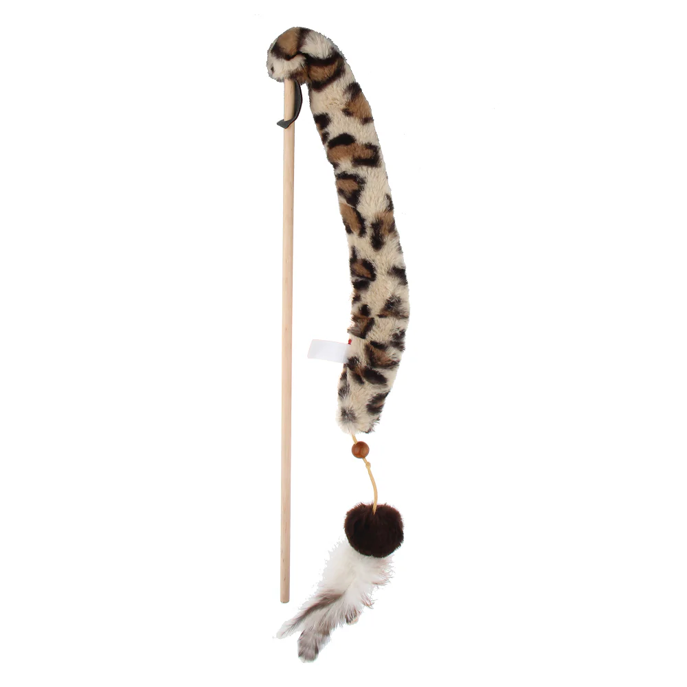 GiGwi Feather Teaser Eco Line Plush Tail Toy for Cats - Image 13