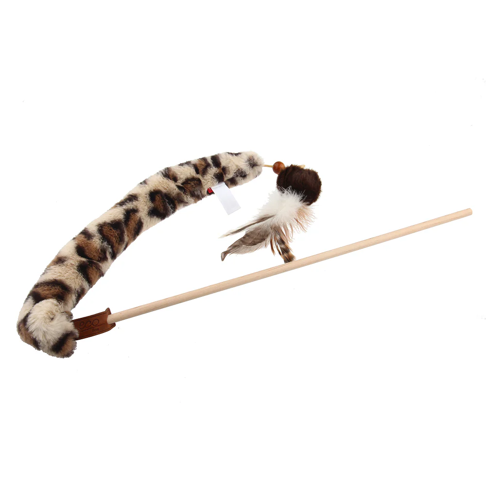 GiGwi Feather Teaser Eco Line Plush Tail Toy for Cats - Image 14