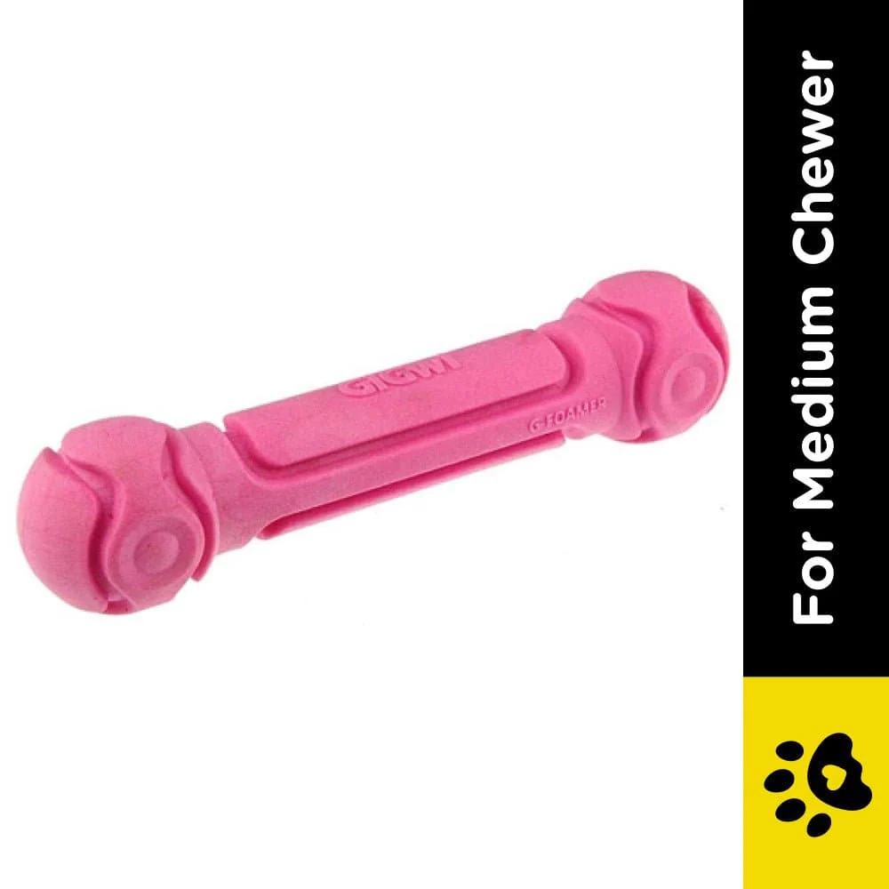 GiGwi G Foamer Dumbbell Toy for Dogs (Rose) - Image 2
