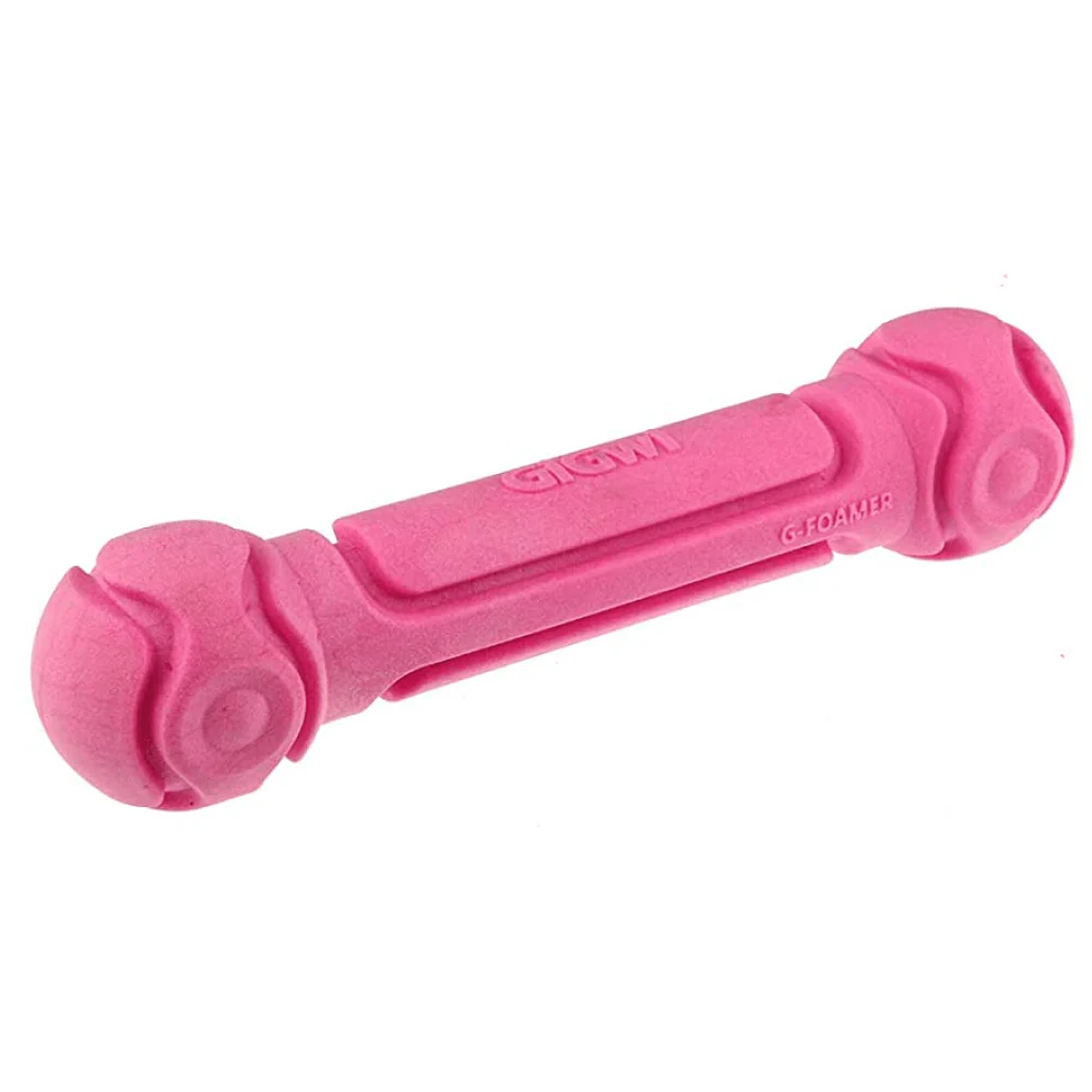 GiGwi G Foamer Dumbbell Toy for Dogs (Rose) - Image 3