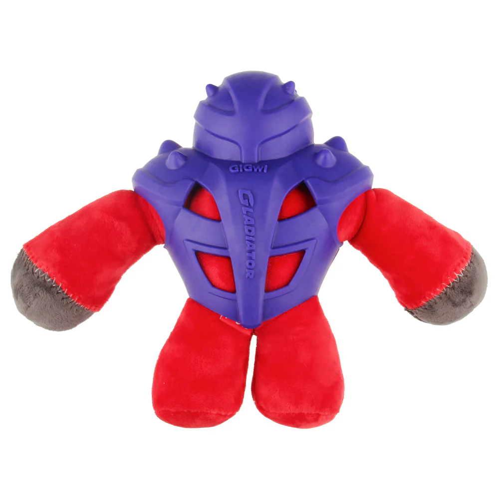 GiGwi Gladiator with Squeaker Inside Toy for Dogs (Red) - Image 3