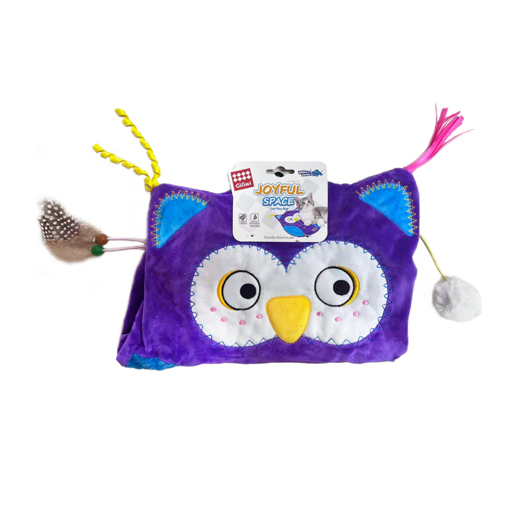 GiGwi Joyful Space Owl Toy for Cats (Purple) - Image 5