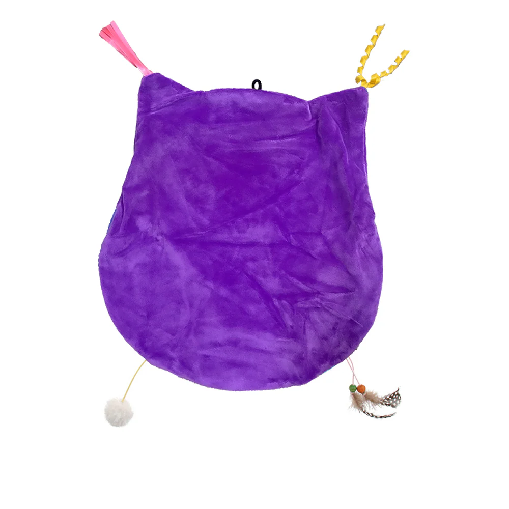 GiGwi Joyful Space Owl Toy for Cats (Purple) - Image 6