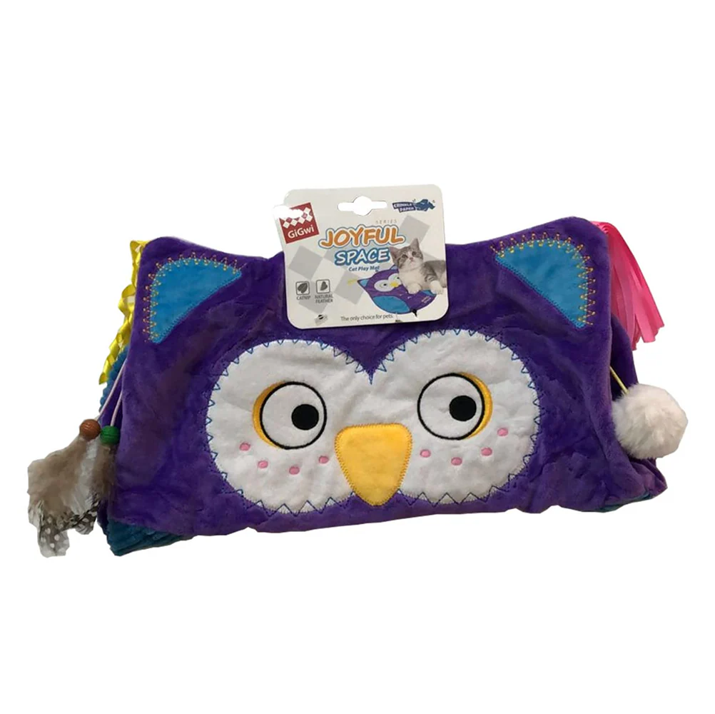 GiGwi Joyful Space Owl Toy for Cats (Purple) - Image 7