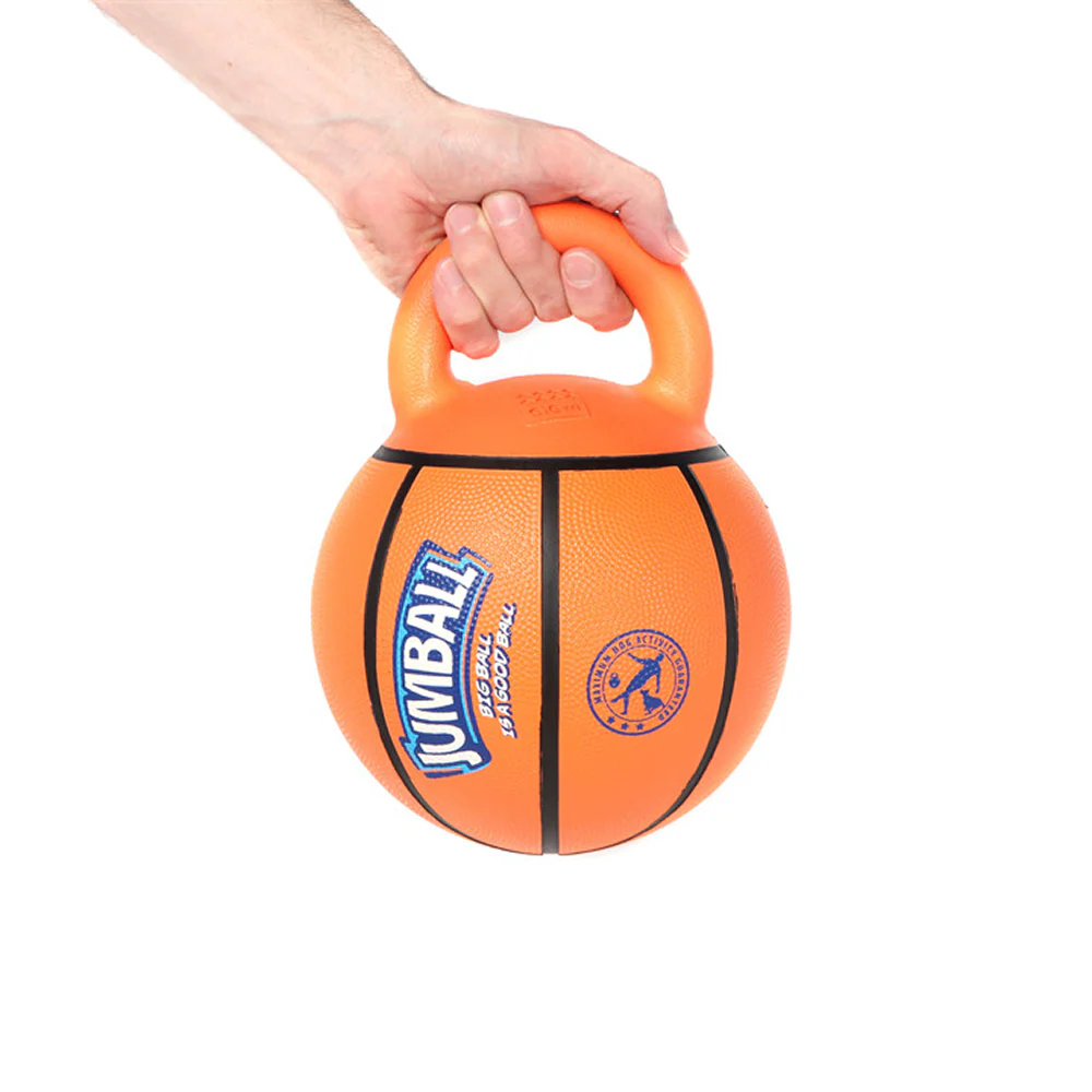 GiGwi JUMBALL Basketball Toy for Dogs (Orange) - Image 7