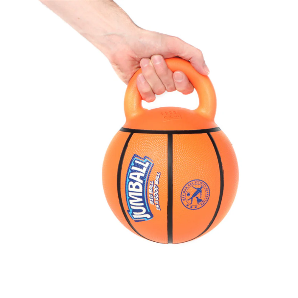 GiGwi JUMBALL Basketball Toy for Dogs (Orange) - Image 8