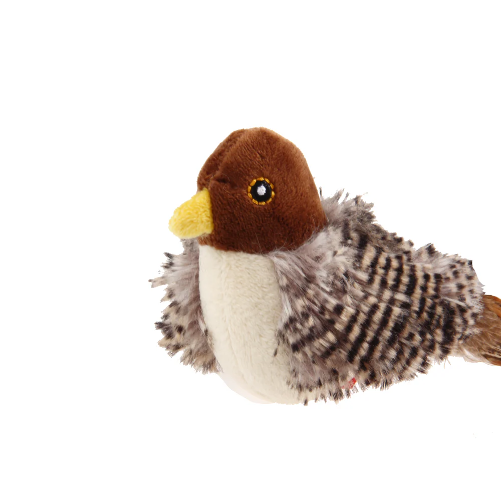 GiGwi Melody Chaser Bird Toy for Cats (Dark Brown) - Image 9