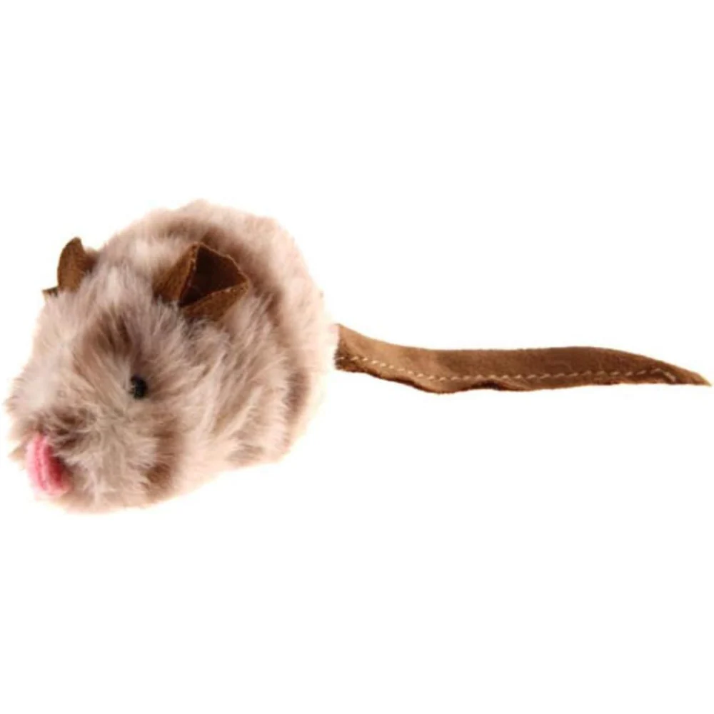 GiGwi Melody Chaser with Motion Activated Sound Chip Mouse Toy for Cats (Brown) - Image 3