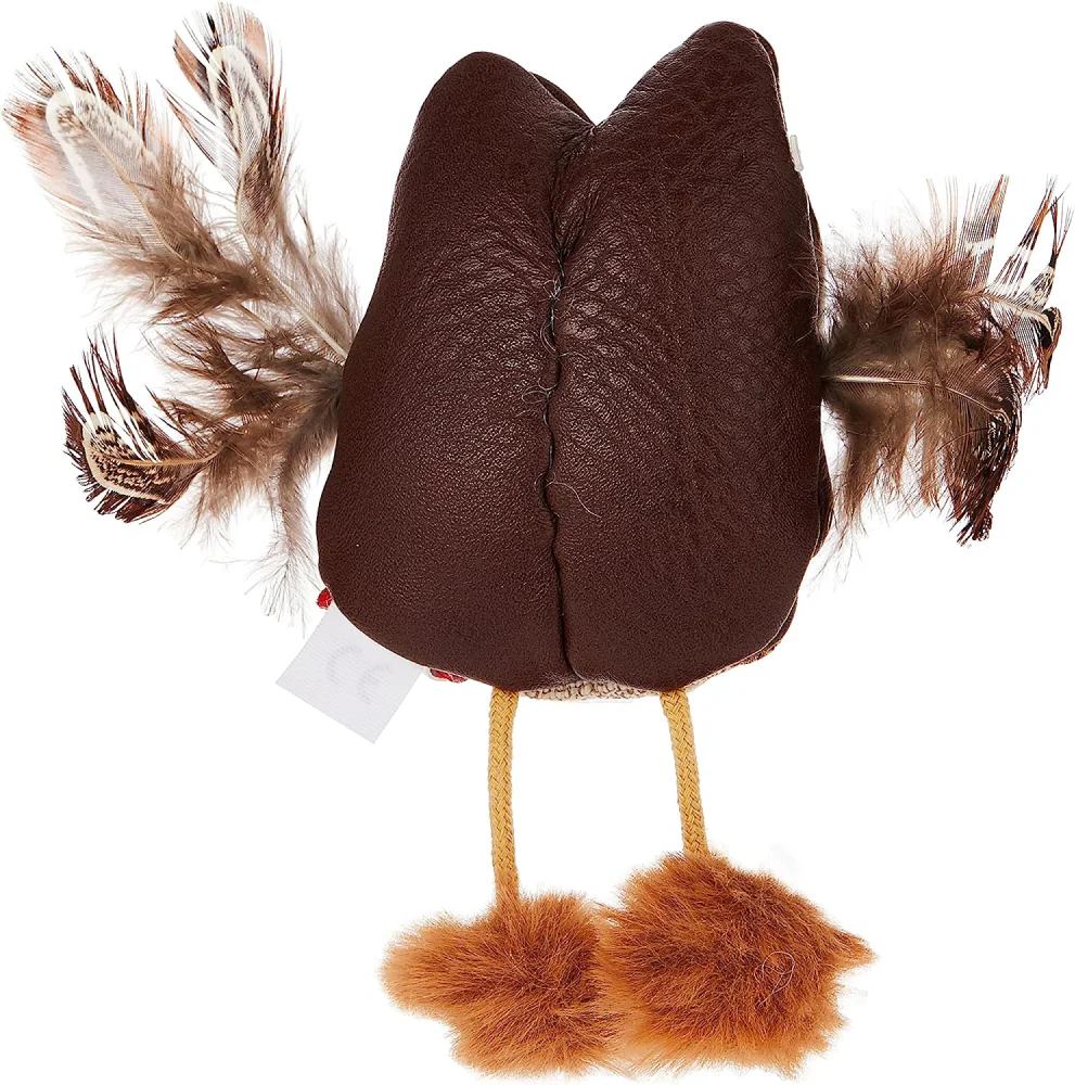 GiGwi Owl Catch & Scratch Eco Line with Silvervine Leaves and Leatherette for Cats - Image 4