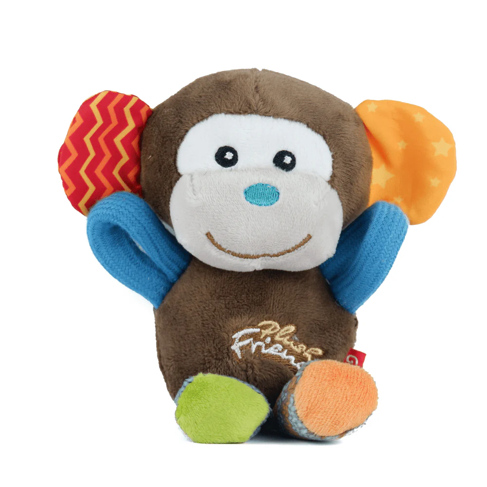 GiGwi Plush Friendz Monkey Squeaker Inside Plush Toy for Dogs - Image 3