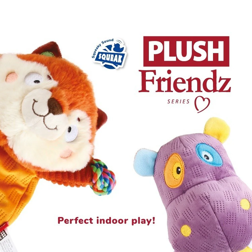 GiGwi Plush Friendz Rope Hippo Toy for Dogs - Image 4