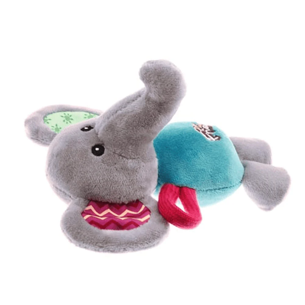 GiGwi Plush Friendz with Squeaker Elephant Toy for Dogs | For Soft Chewers - Image 5