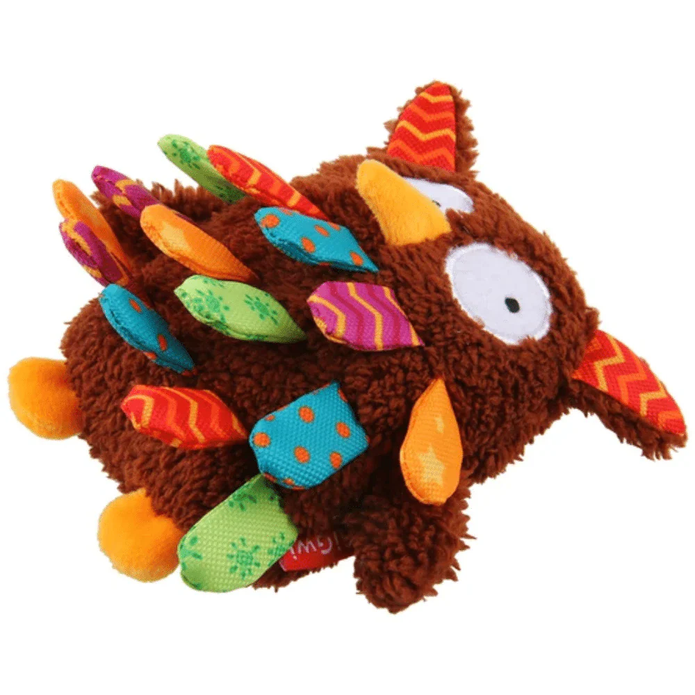 GiGwi Plush Friendz with Squeaker Owl Toy for Dogs - Image 3