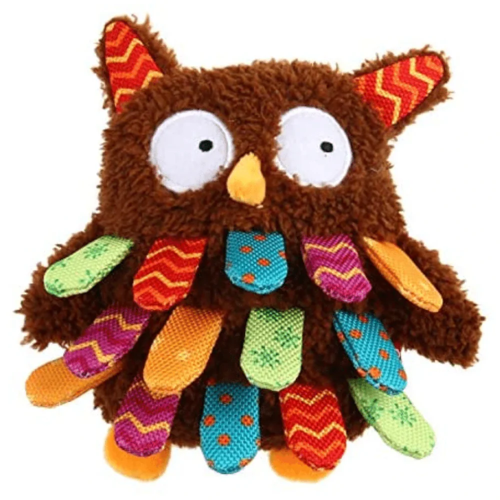 GiGwi Plush Friendz with Squeaker Owl Toy for Dogs - Image 4
