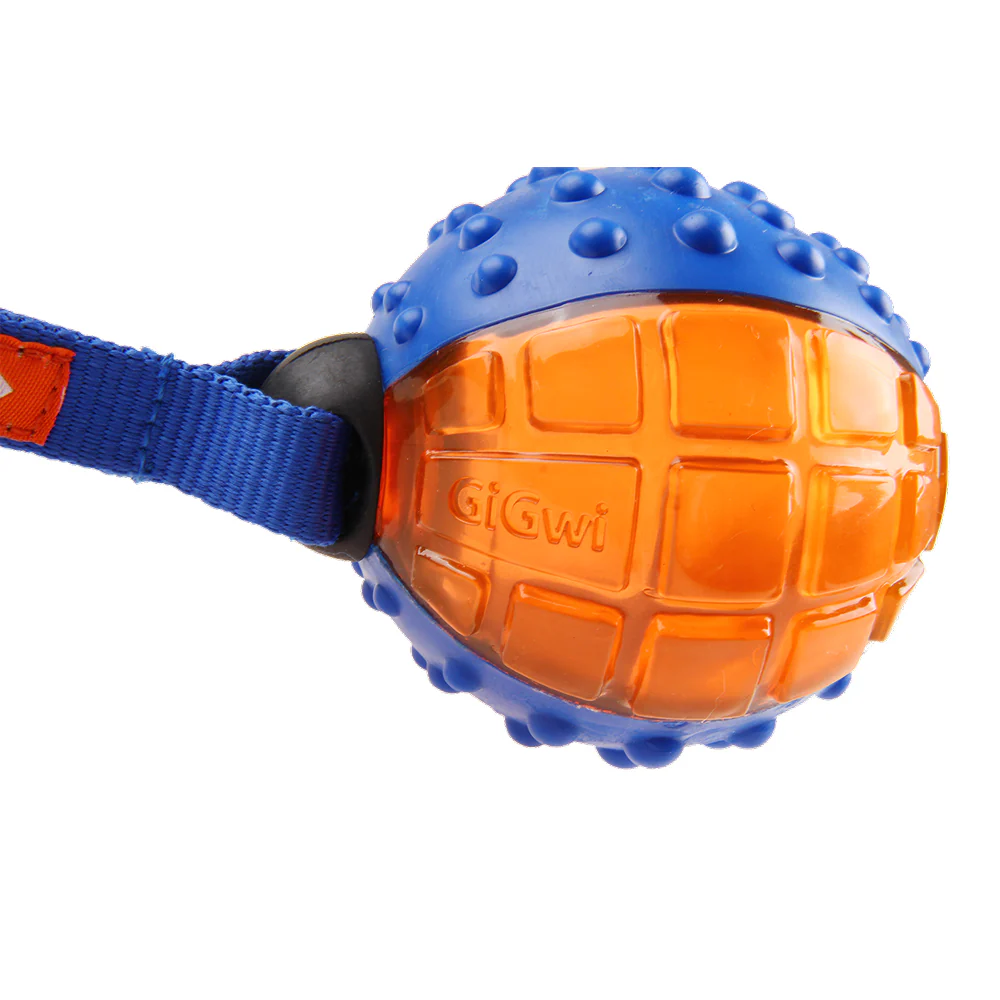 GiGwi Push To Mute Ball Toy for Dogs (Orange) - Image 4