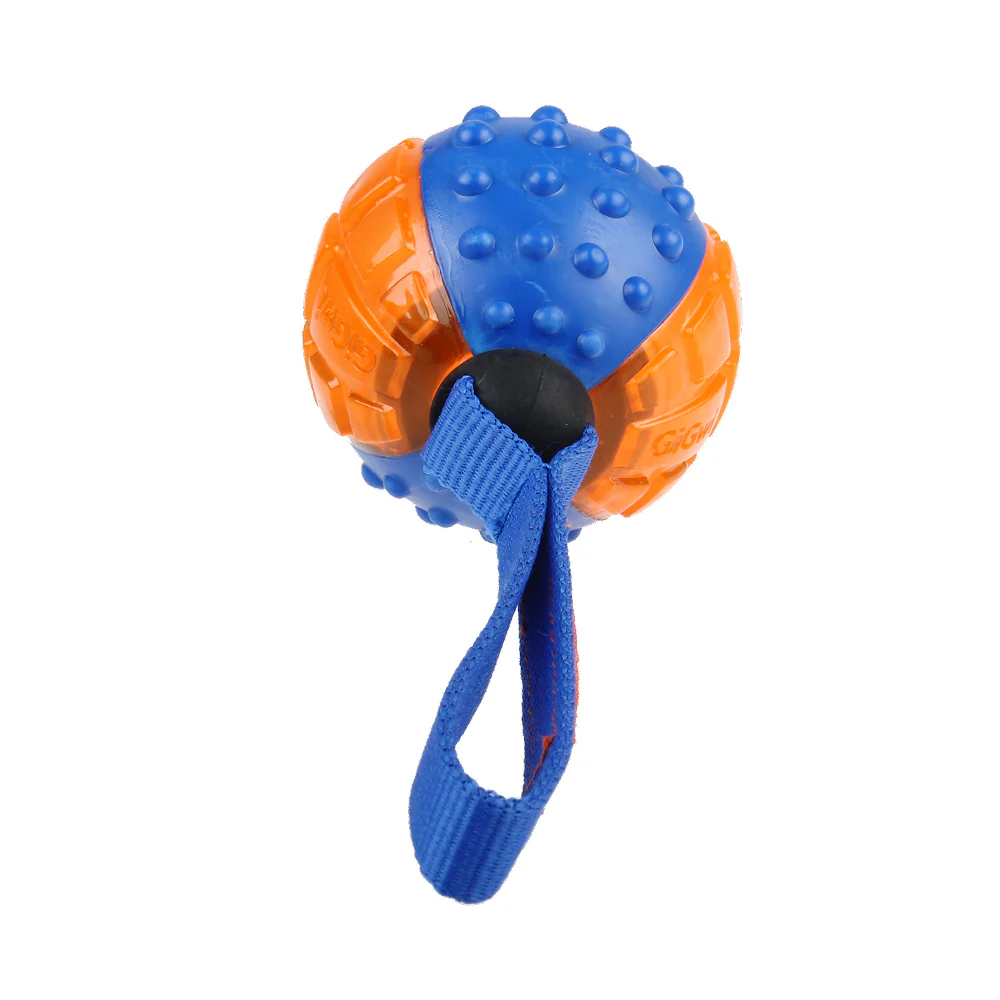 GiGwi Push To Mute Ball Toy for Dogs (Orange) - Image 5
