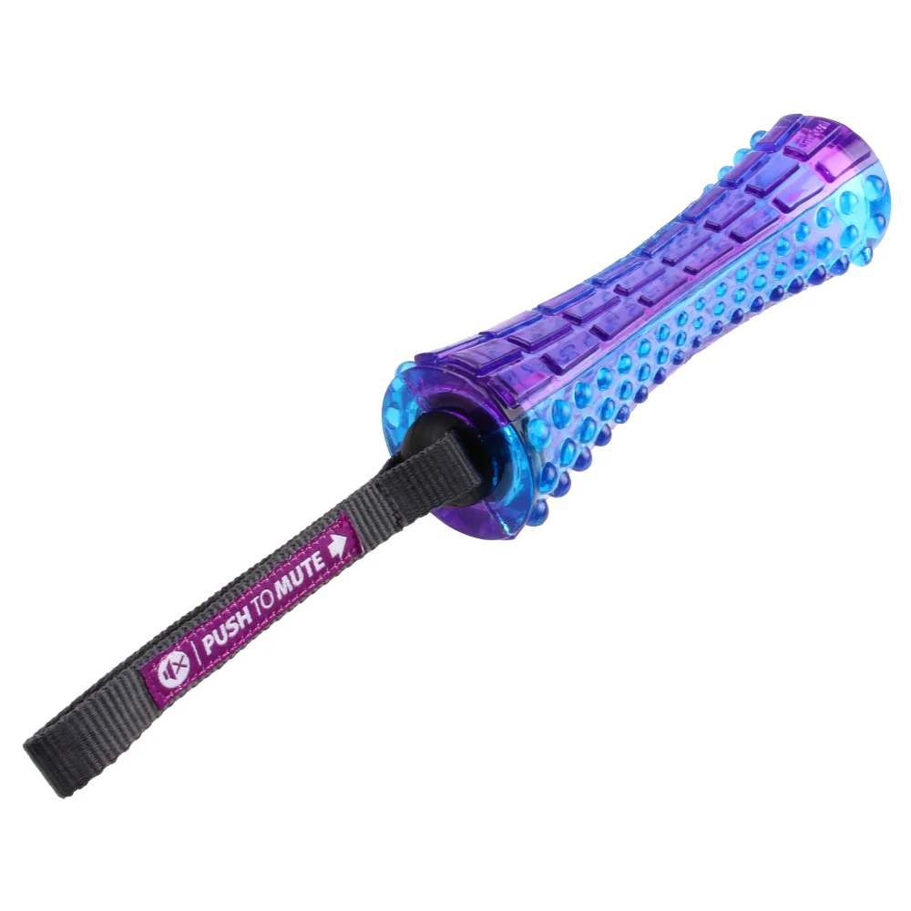 GiGwi Push To Mute Johnny Stick for Dogs (Purple/Blue) - Image 3