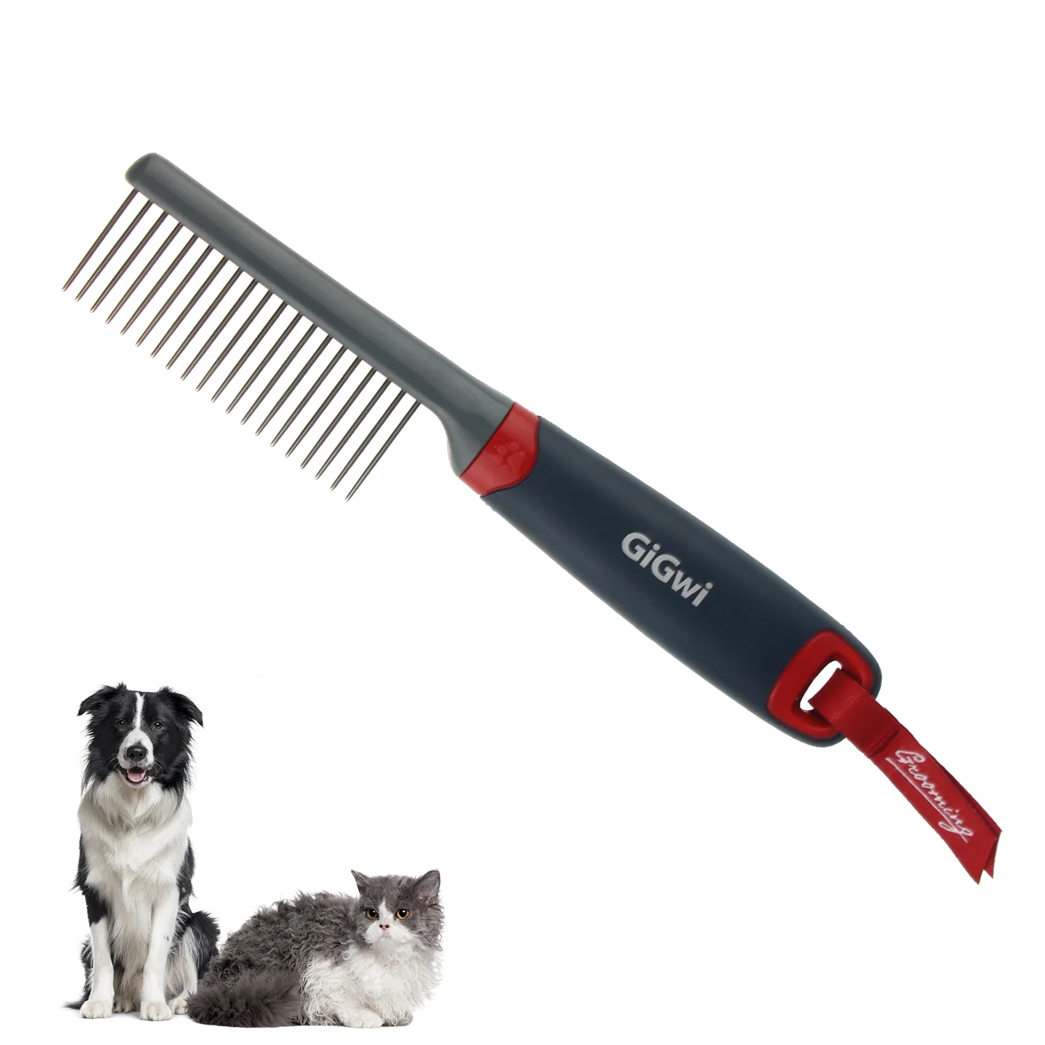 GiGwi Regular Comb for Dogs and Cats (Black) - Image 3