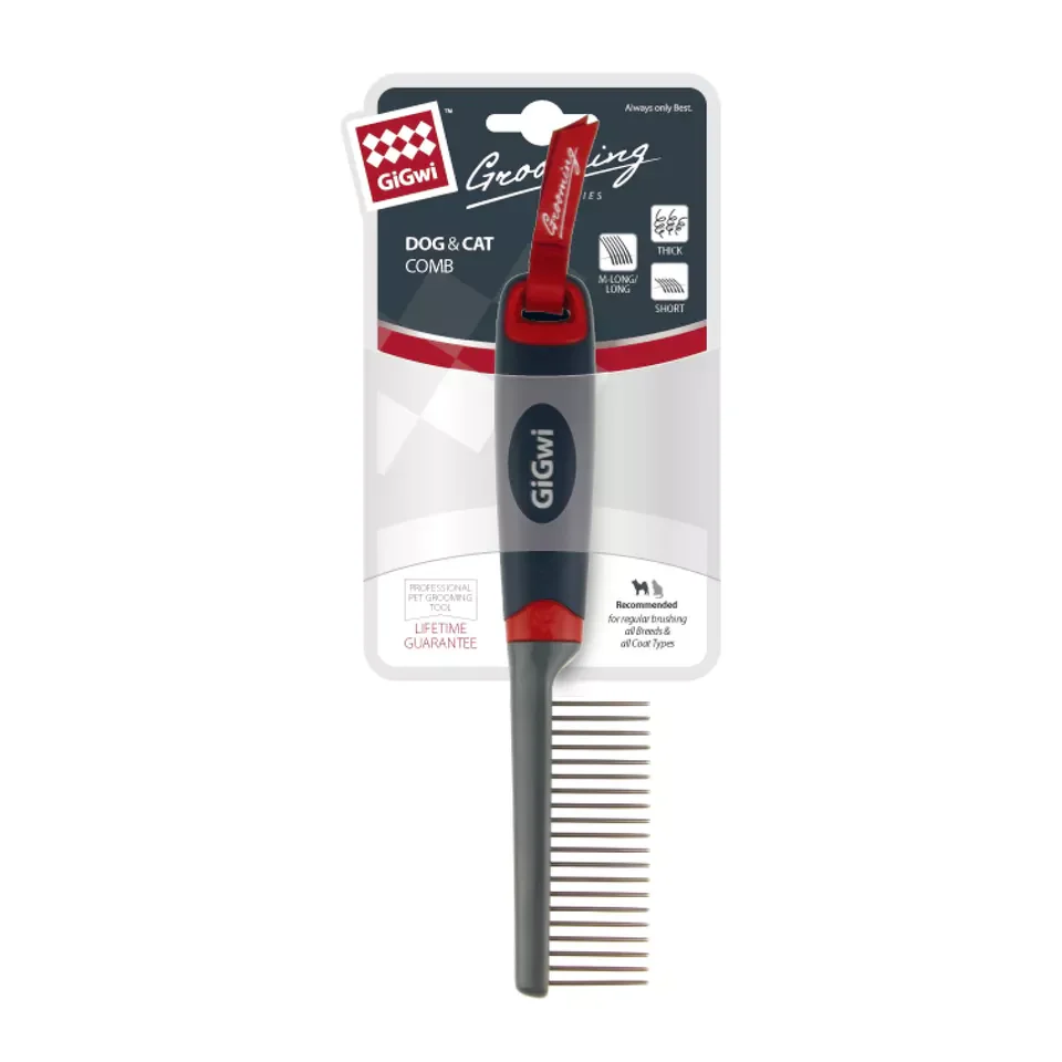 GiGwi Regular Comb for Dogs and Cats (Black) - Image 7
