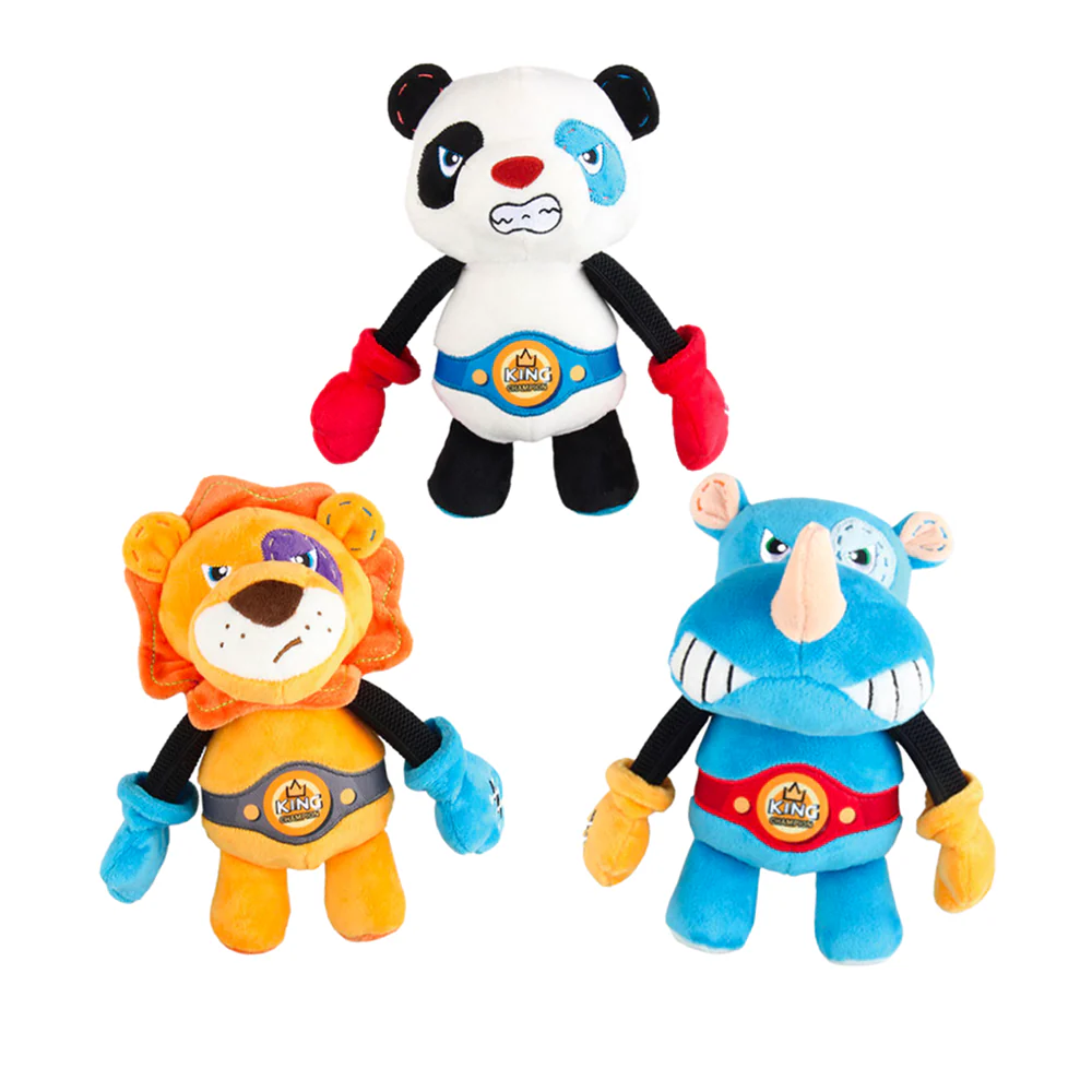 GiGwi Rock Zoo King Boxer Panda Toy for Dogs - Image 5