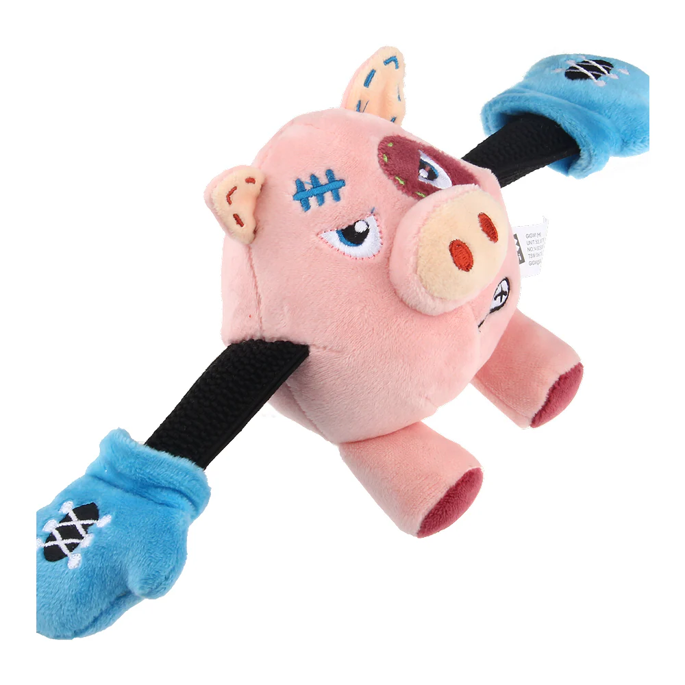 GiGwi Rock Zoo King Boxer Pig Toy for Dogs - Image 4