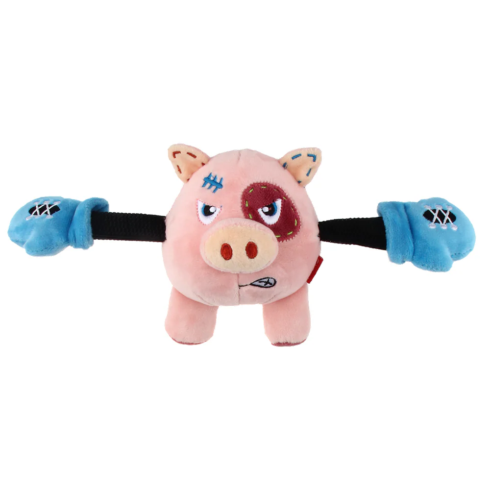 GiGwi Rock Zoo King Boxer Pig Toy for Dogs - Image 5