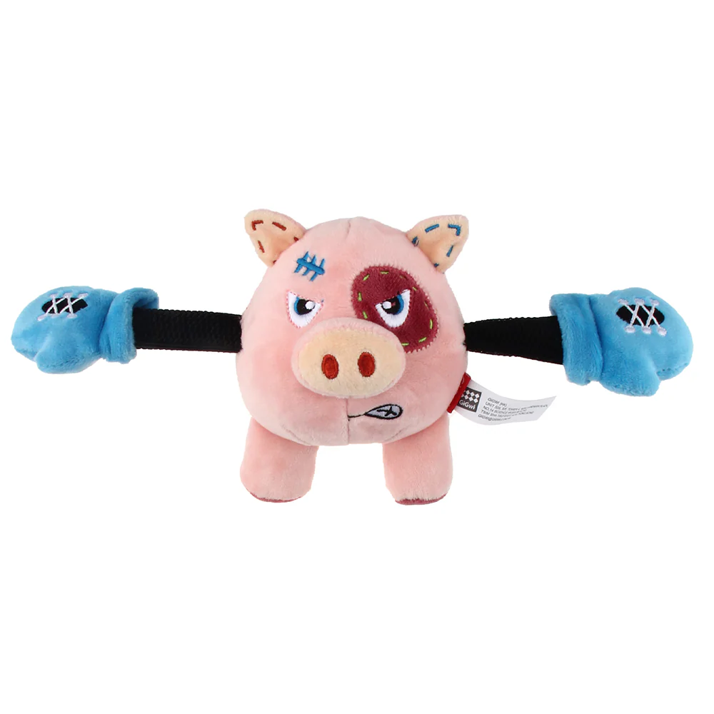 GiGwi Rock Zoo King Boxer Pig Toy for Dogs - Image 7