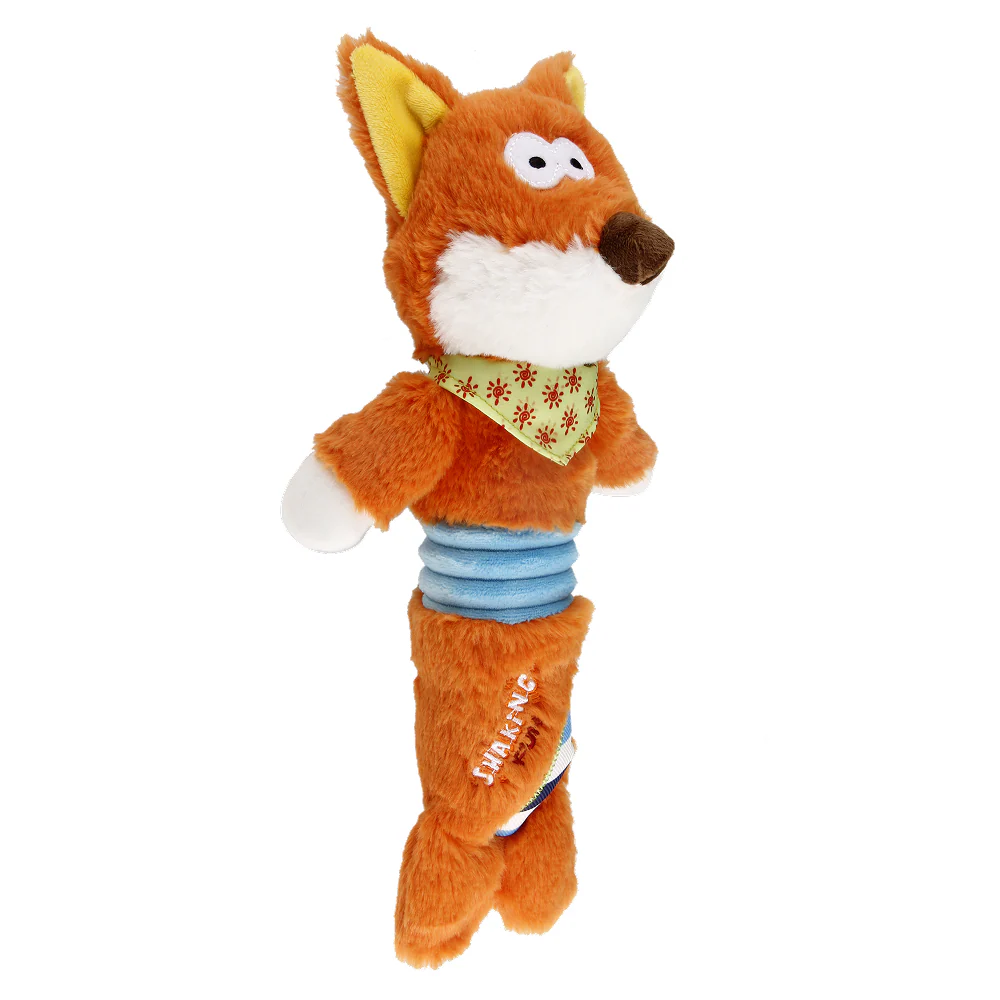 GiGwi Shaking Fun Fox Toy for Dogs (Orange) - Image 8