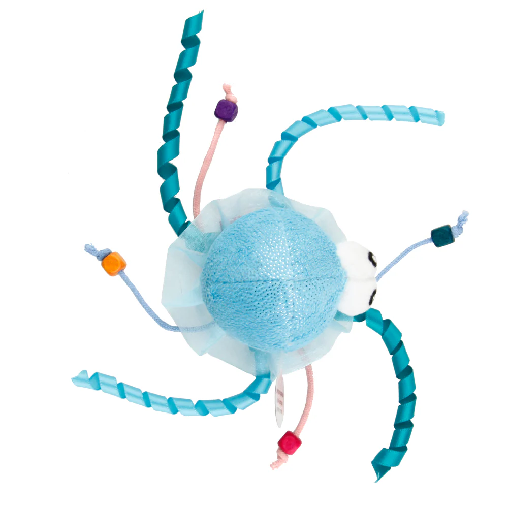 GiGwi Shinning Friends Jellyfish with LED light and Catnip inside Toy for Cats (Blue) - Image 4