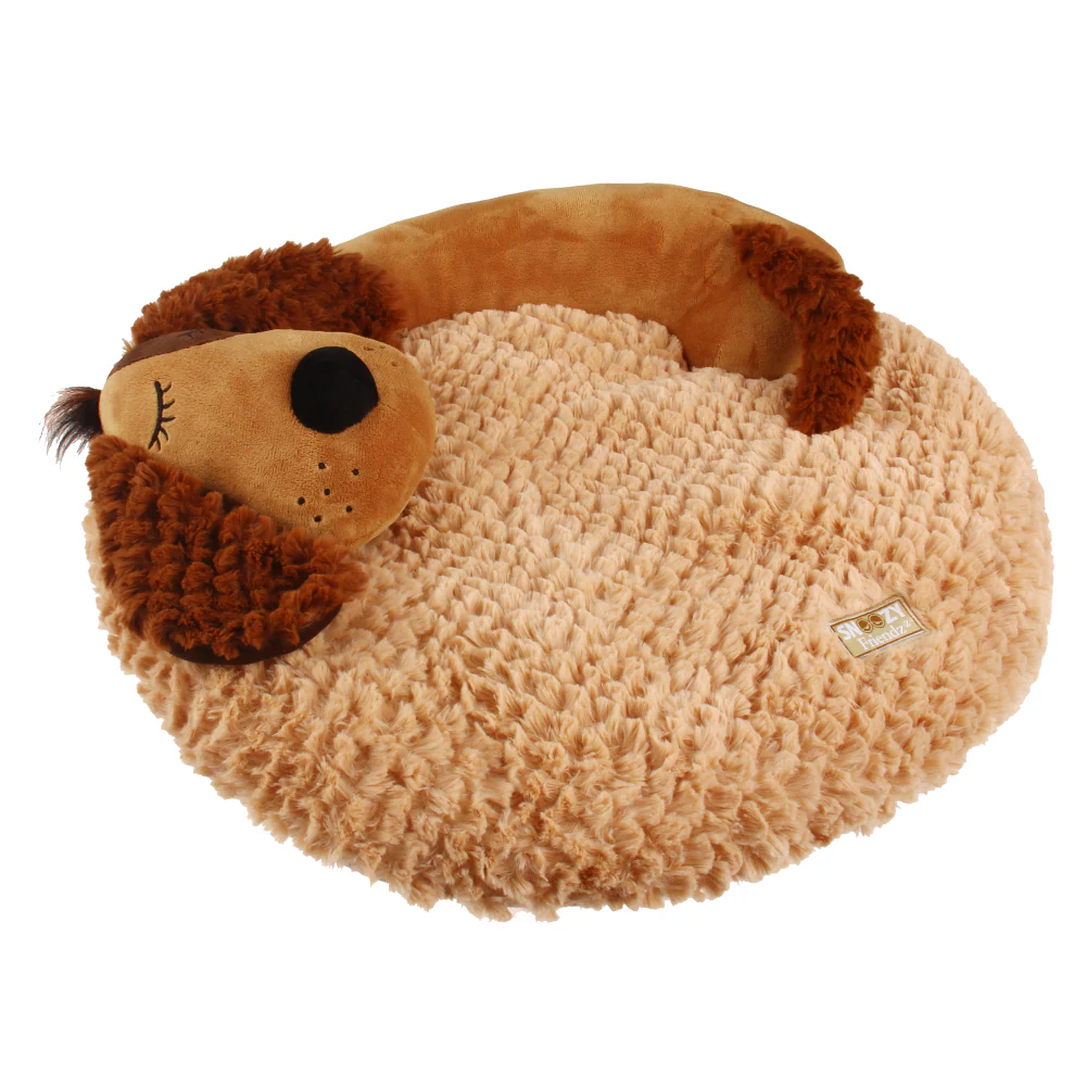 GiGwi Snoozy Friends 3D Shape Dog Sleepy Cushion for Cats and Dogs (Brown) - Image 2