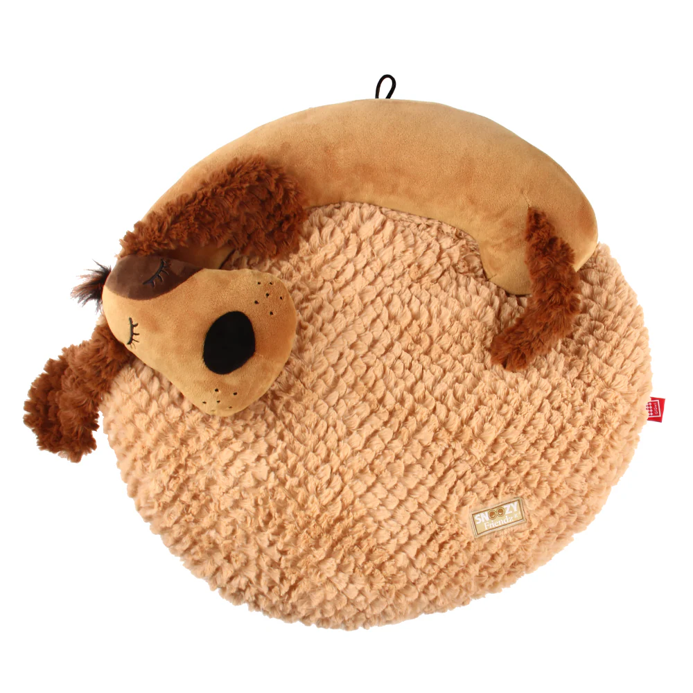 GiGwi Snoozy Friends 3D Shape Dog Sleepy Cushion for Cats and Dogs (Brown) - Image 3