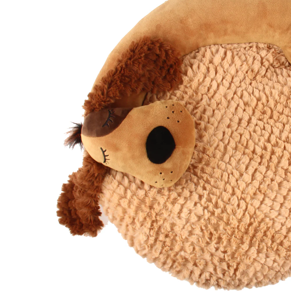 GiGwi Snoozy Friends 3D Shape Dog Sleepy Cushion for Cats and Dogs (Brown) - Image 4