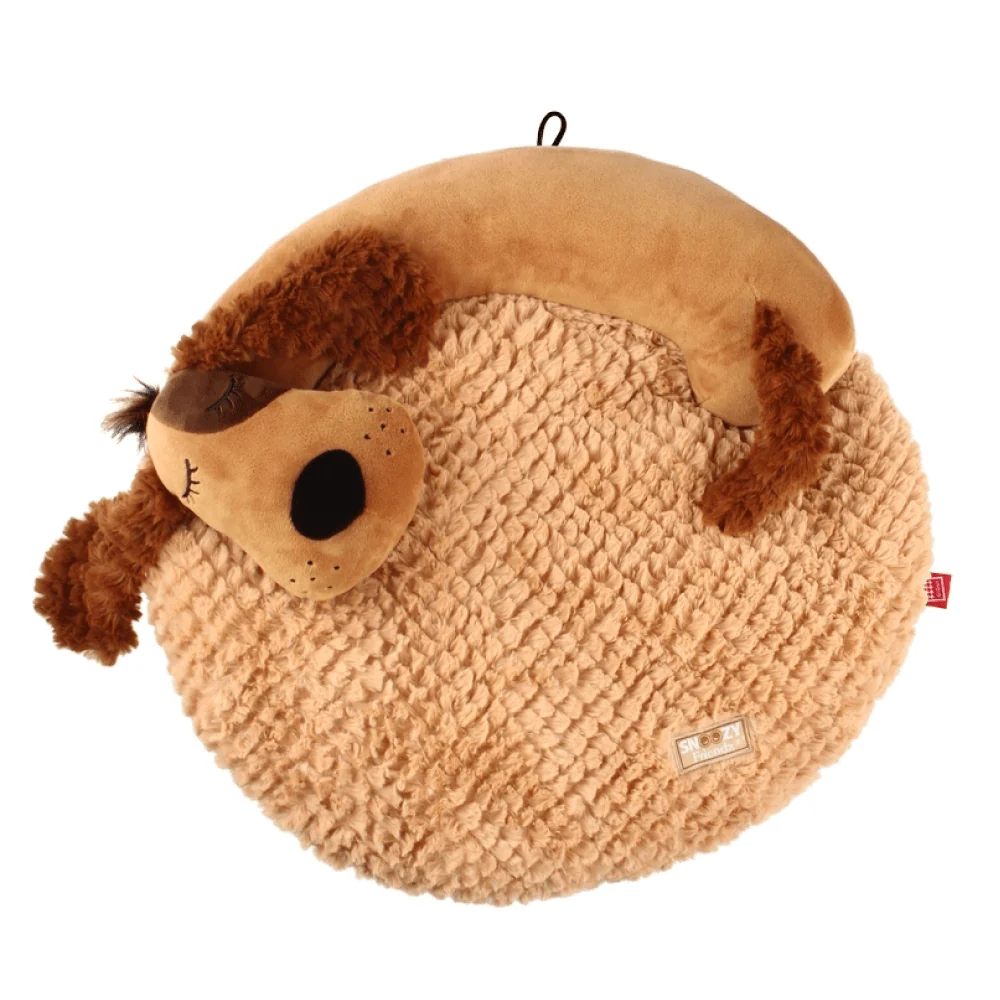 GiGwi Snoozy Friends 3D Shape Dog Sleepy Cushion for Cats and Dogs (Brown) - Image 6
