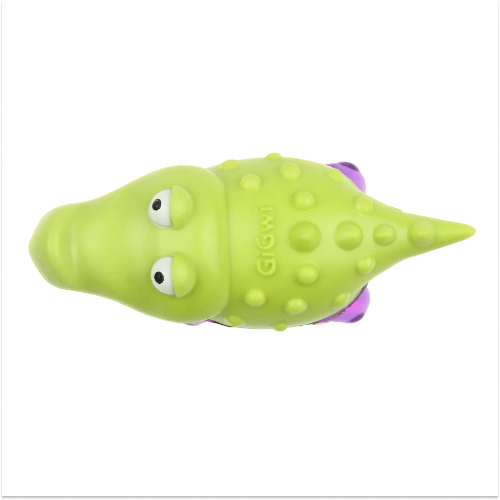 GiGwi Suppa Puppa Alligator Toy for Dogs (Green/Purple) - Image 4