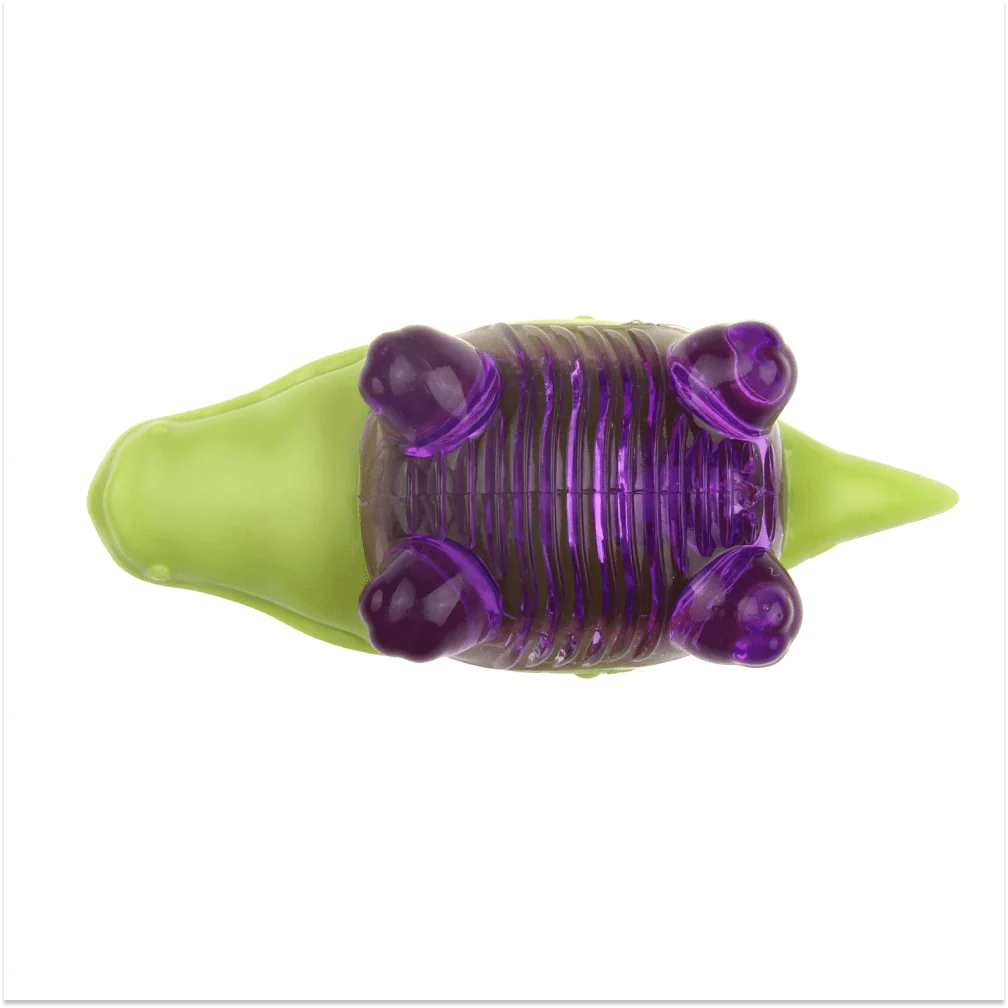 GiGwi Suppa Puppa Alligator Toy for Dogs (Green/Purple) - Image 5