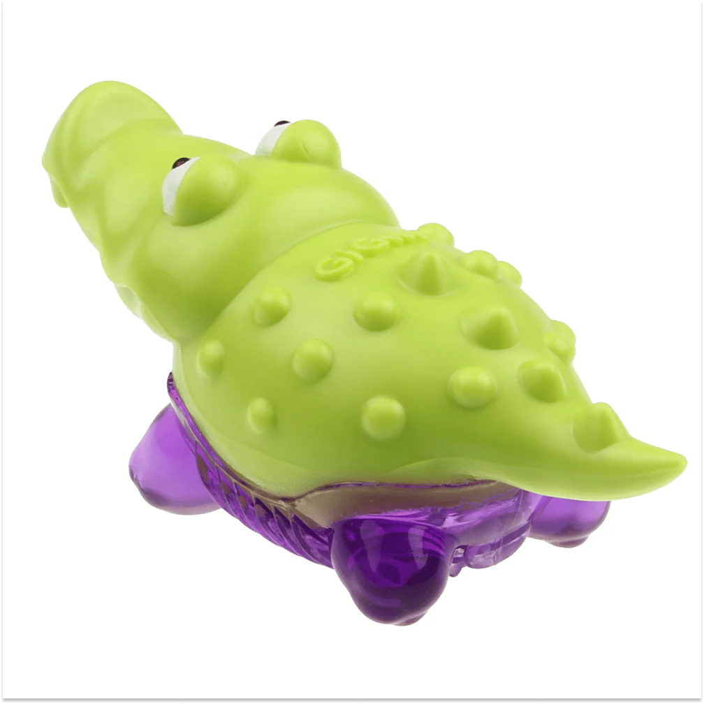 GiGwi Suppa Puppa Alligator Toy for Dogs (Green/Purple) - Image 7