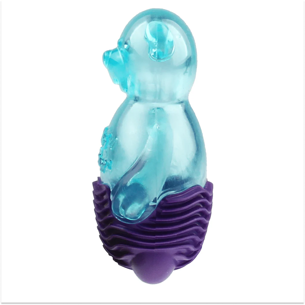GiGwi Suppa Puppa Bear Toy for Dogs (Blue & Purple) - Image 6
