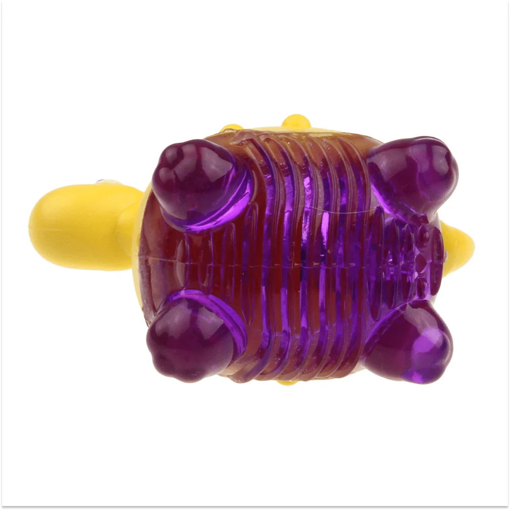 GiGwi Suppa Puppa Dino Toy for Dogs (Yellow & Purple) - Image 6