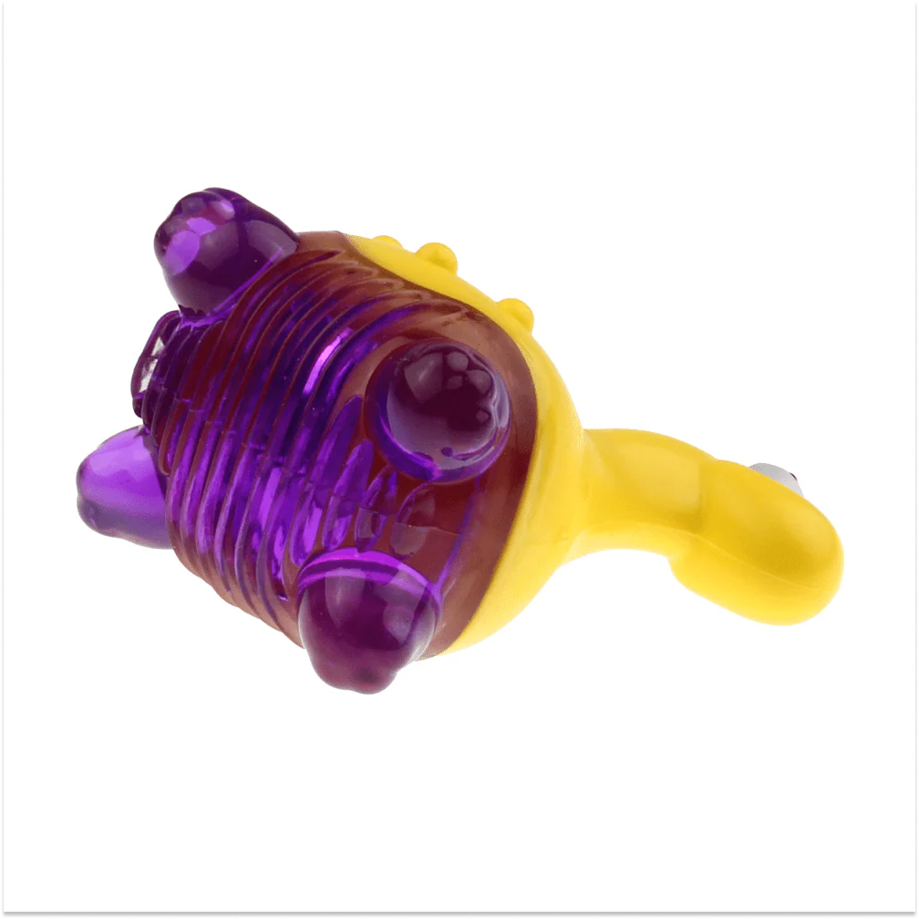 GiGwi Suppa Puppa Dino Toy for Dogs (Yellow & Purple) - Image 7