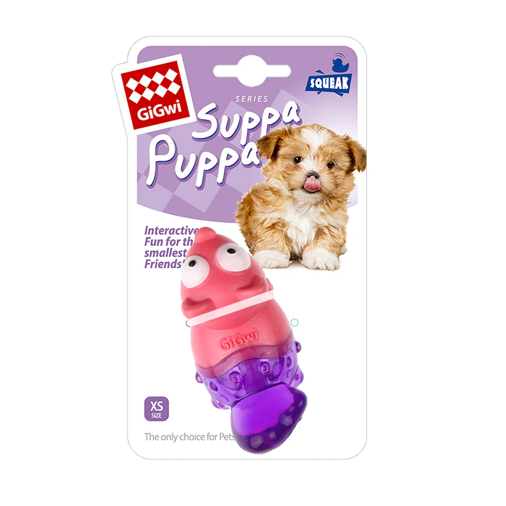 GiGwi Suppa Puppa Fox Toy for Dogs (Pink/Purple) - Image 2