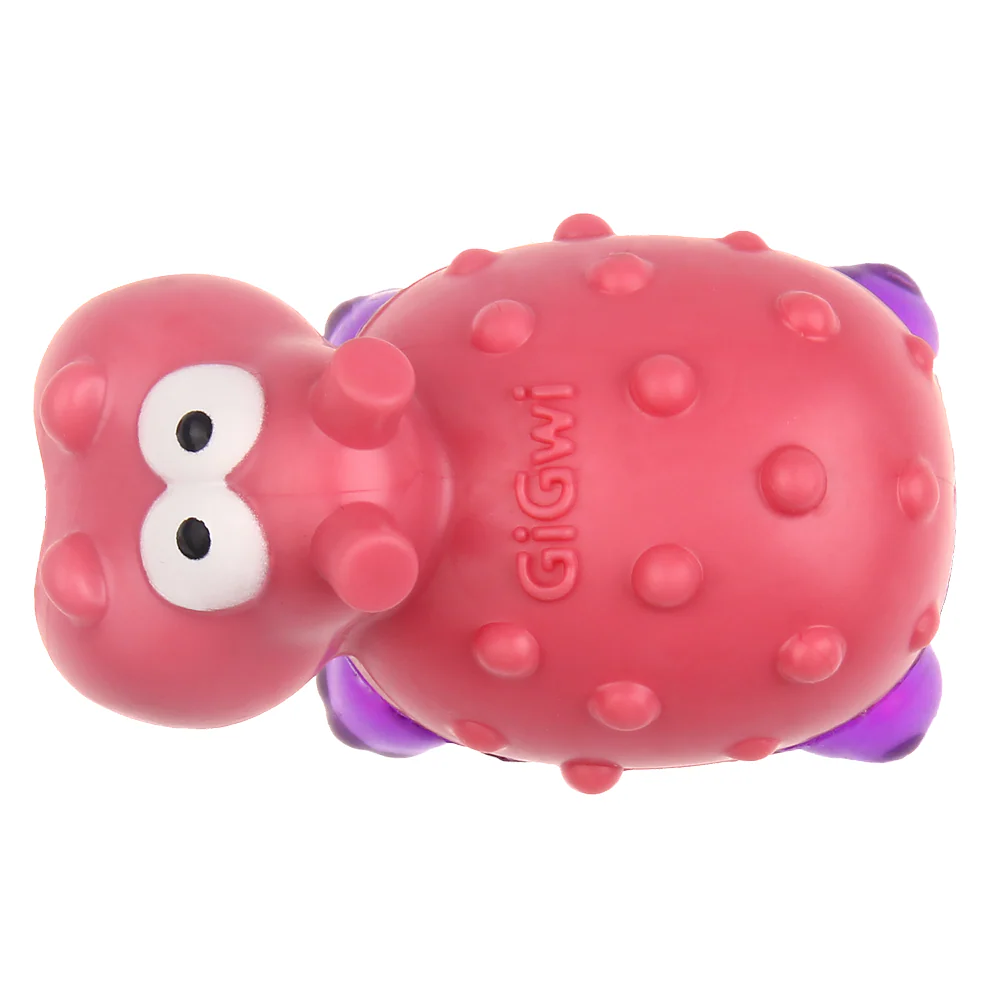 GiGwi Suppa Puppa Baby Hippo Toy for Dogs (Pink) - Image 3
