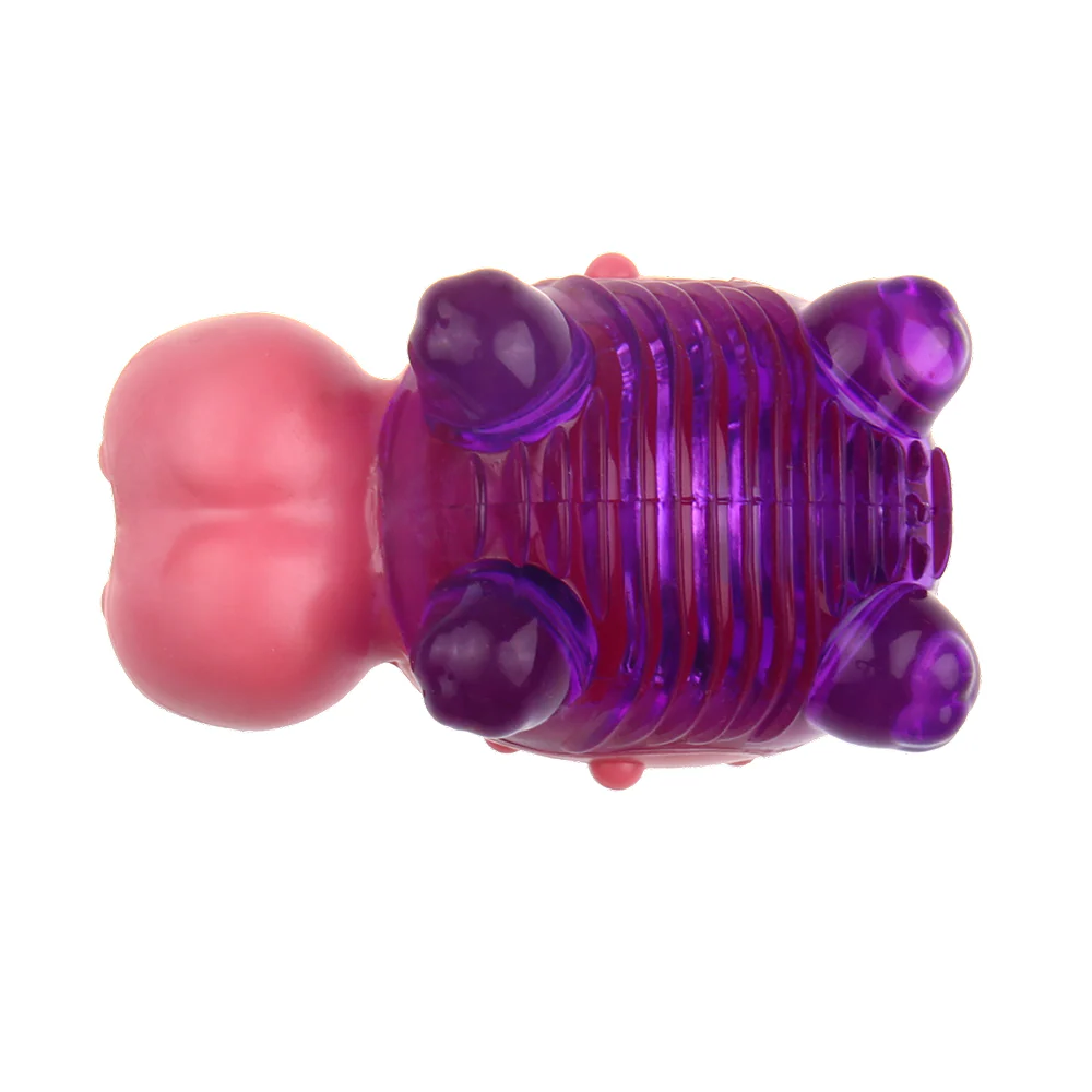 GiGwi Suppa Puppa Baby Hippo Toy for Dogs (Pink) - Image 5