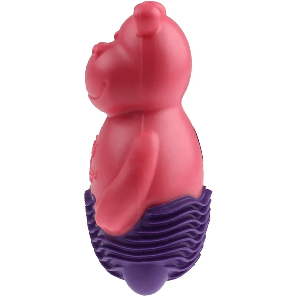 GiGwi Suppa Puppa Hippo Toy for Dogs (Pink/Purple) - Image 5