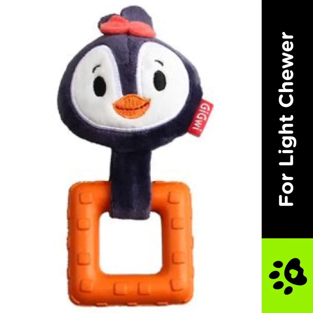 GiGwi Suppa Puppa Penguin Squeaker inside Plush TPR Toy for Dogs - Image 3