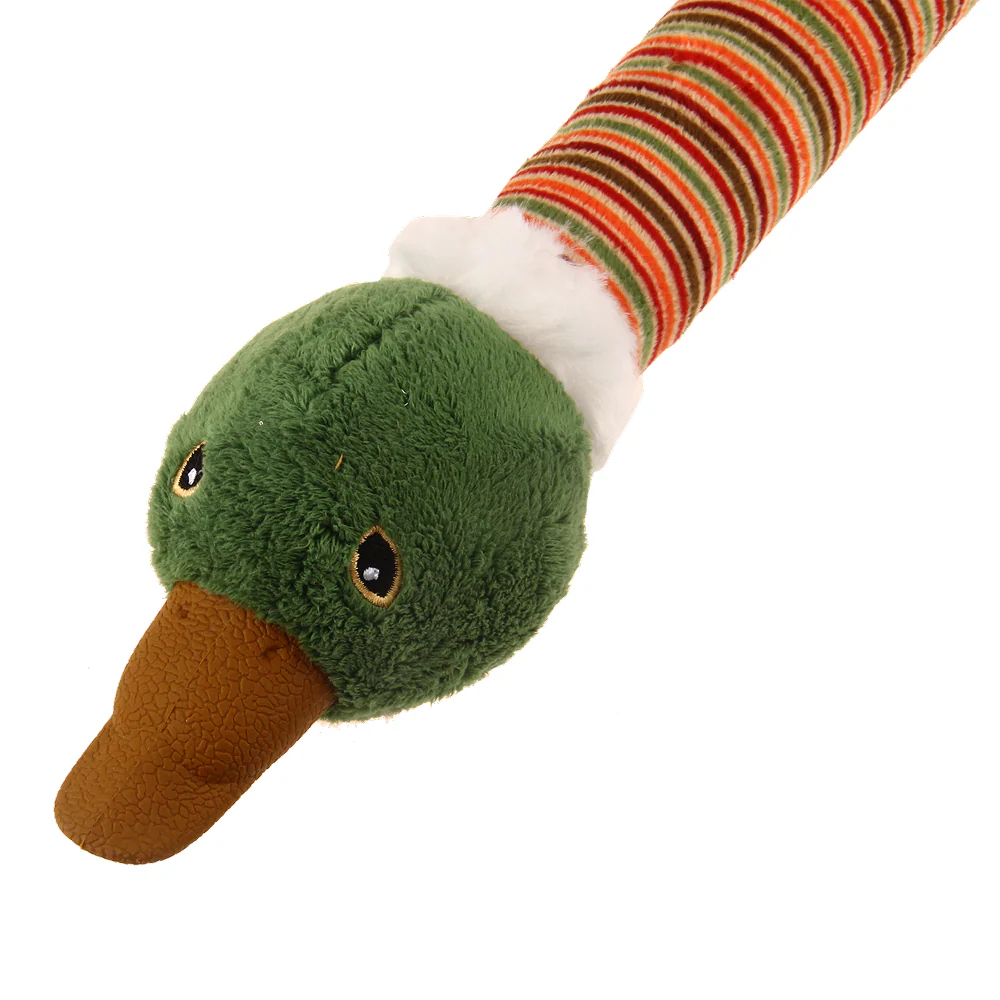 GiGwi Crunchy Neck Duck Toy for Dogs (Orange) - Image 7