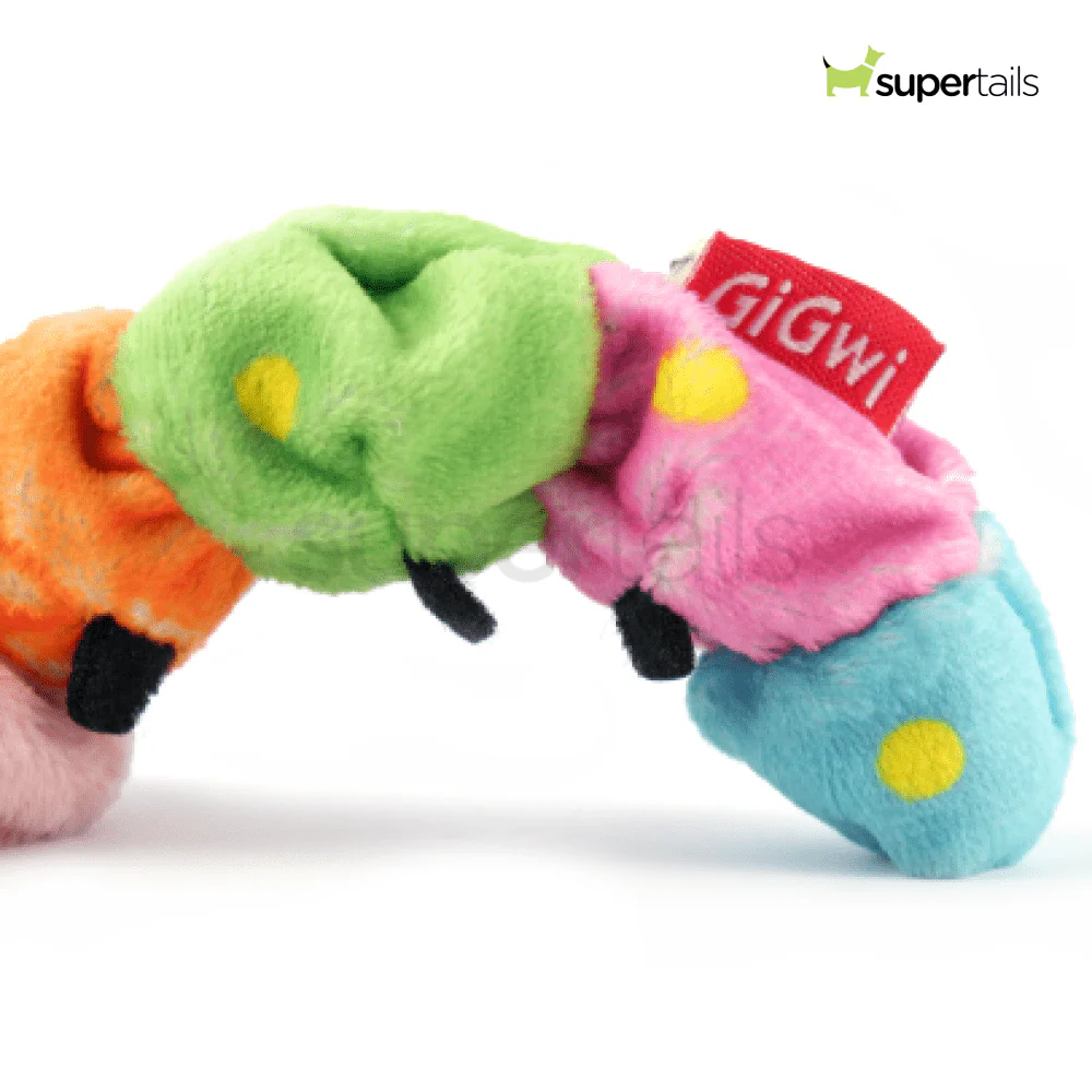 GiGwi Thirsty Catnip Caterpillar filled with 100% Organic Catnip Toy for Cats - Image 3