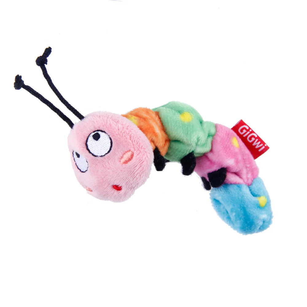 GiGwi Thirsty Catnip Caterpillar filled with 100% Organic Catnip Toy for Cats - Image 7