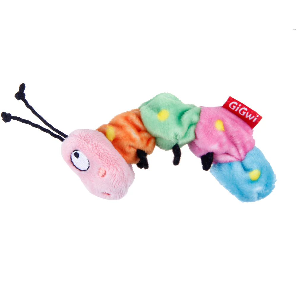 GiGwi Thirsty Catnip Caterpillar filled with 100% Organic Catnip Toy for Cats - Image 9