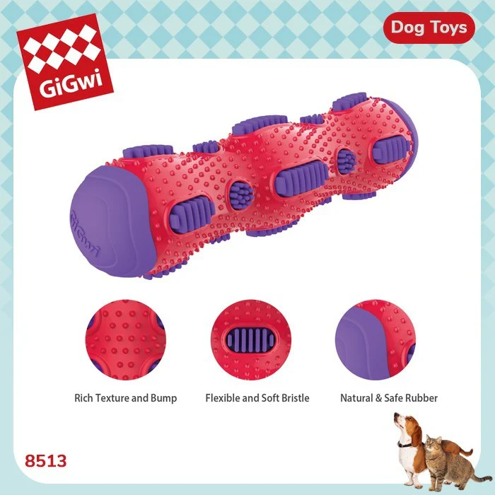 GiGwi Toothbrush Stick with Crackle Toy for Dogs(Red & Purple) - Image 11